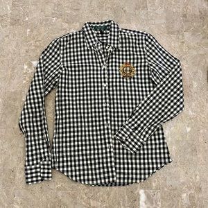 Lauren Ralph Lauren Plaid Button Down Size XS